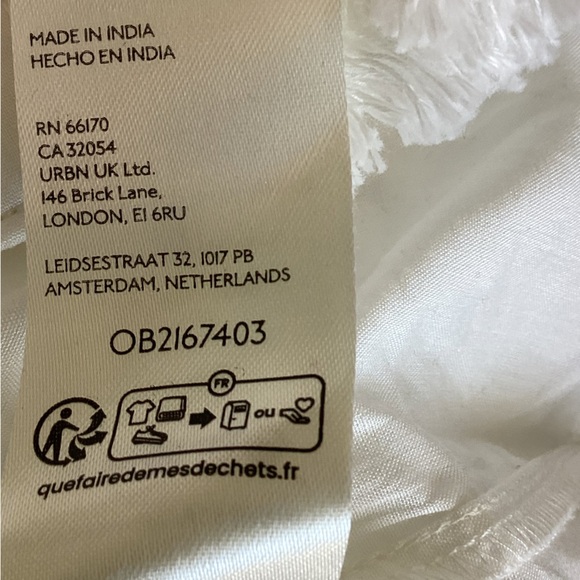 Anthropologie Sleeveless Lace Button-Front Blouse Pilcro NEW White Medium - Picture 14 of 14